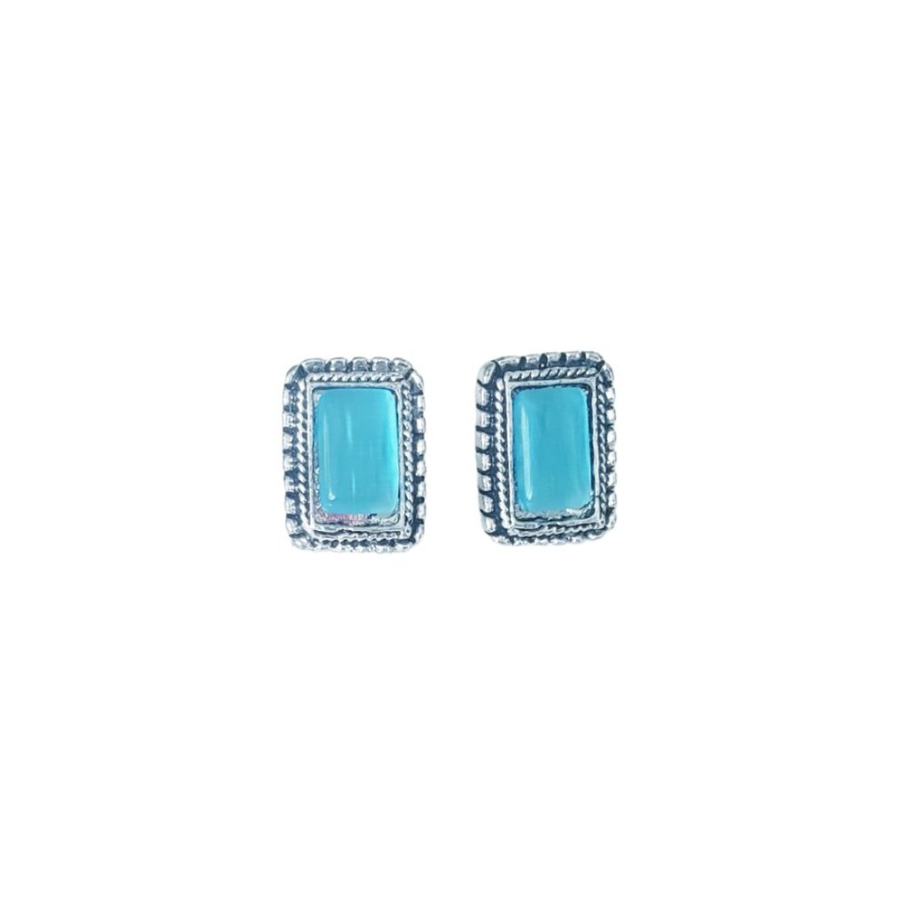 Turquoise Silver Earrings